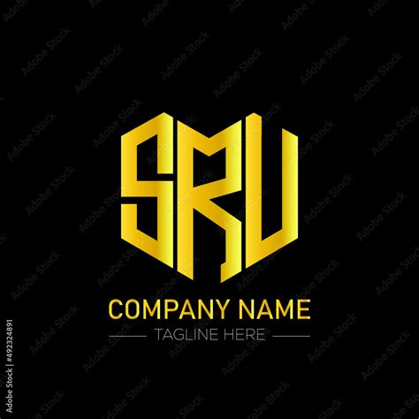 Srv Letter Logo Design On Black Background Srv Creative Initials Letter