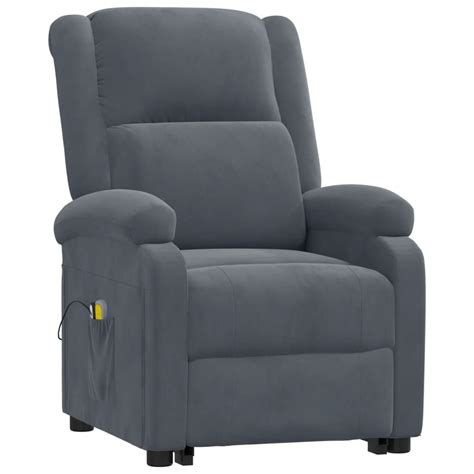 Fhe Fauteuils Lectriques Fauteuil De Massage Inclinable Gris Fonc