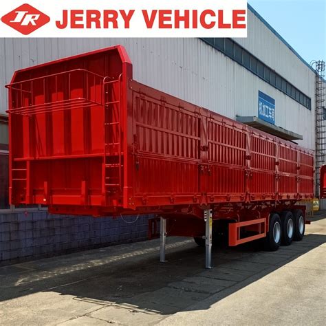 Spot Discount 3 Axle 40FT 60ton Sidewall Fence Sideboard Side Wall