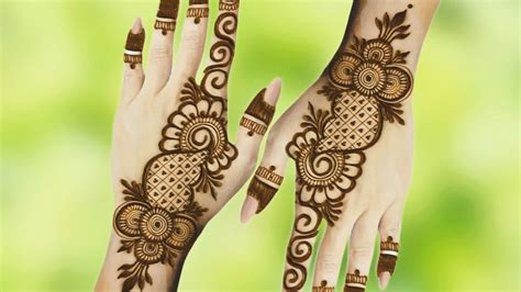 Very Stylish Back Hand Floral Mehndi Design Easy Mehndi Design