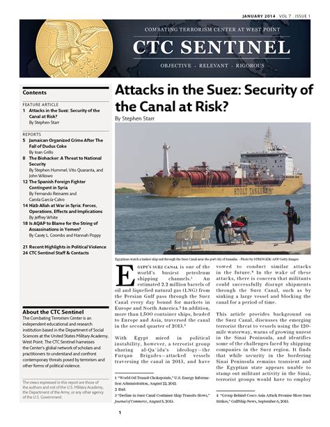 Attacks in the Suez: Security of the Canal at Risk? – Combating ...