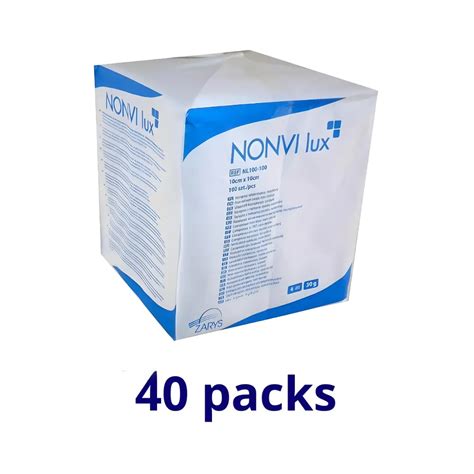 Caixa 40 Packs Compressas TNT Não Esterilizadas 10x10cm 40000 unidades