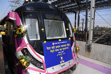 Delhi launches its first driverless metro train | The Independent