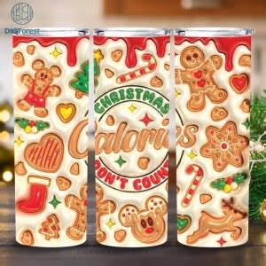 Christmas Gingerbread Bakery D Inflated Puff Oz Tumbler Wrap