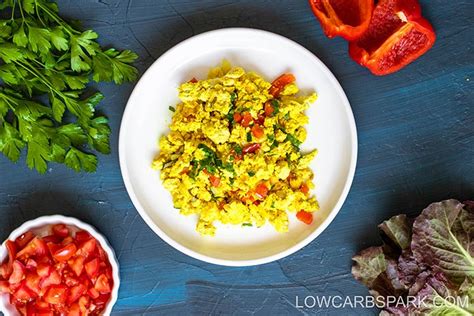 Vegan Tofu Scramble 15 Minute Keto And Low Carb Recipe