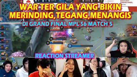 Reaksi Streamer RRQ VS AE GRAND FINAL MPL S6 SEMUA MERINDING