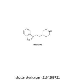 Quizartinib Flat Skeletal Molecular Structure Tyrosine Stock Vector