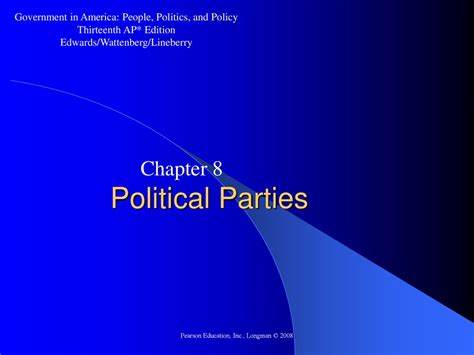 Political Parties Chapter 8 Ppt Download