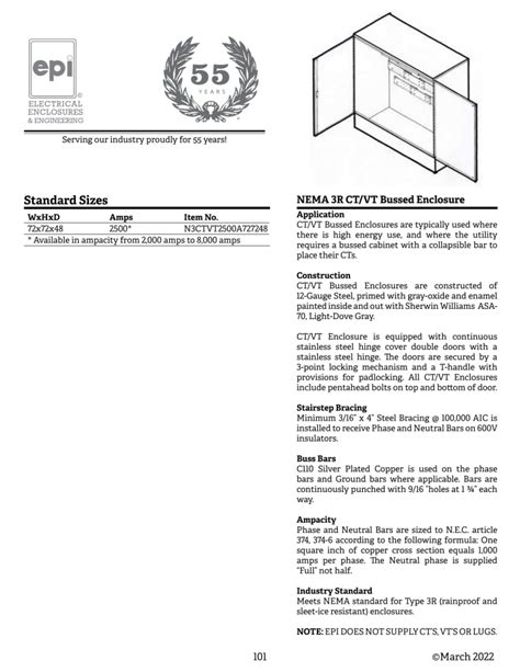 Nema 3r Ct Vt Bussed Enclosure