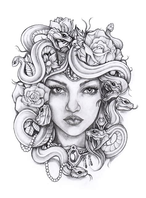 Medusa Tattoo Drawing