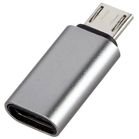 Переходник с micro USB папа выход на Type C мама вход Адаптер OTG