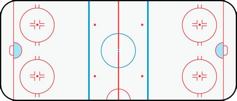 Ice Hockey Rink Vector Illustration Top View 2634944 Vector Art At Vecteezy