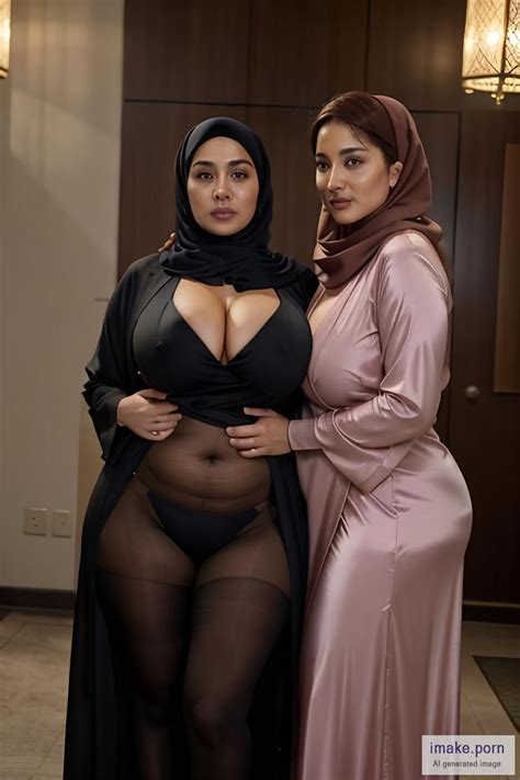 IMake Porn Fat Busty Milf Huge Boobs Wearing Colored Hijab Flashing