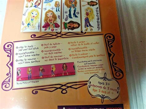 Bratz Genie Magic Peel And Stick 32 Jumbo Accents Bratz Dolls Wall Decor