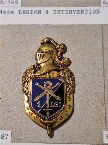 Frankreich France Gendarmerie Nationale Polizei Badge Ere Legion D I