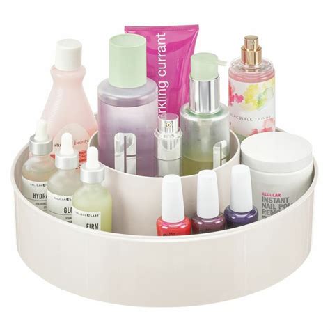 Plastic Lazy Susan Turntable For Bath Vanity Storage 12 Diameter In