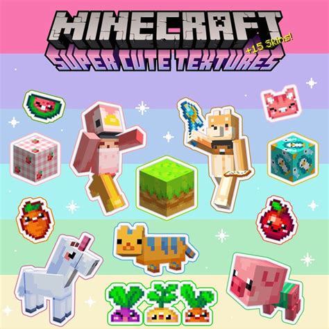 Minecraft: Super Cute Texture Pack (2018) - MobyGames