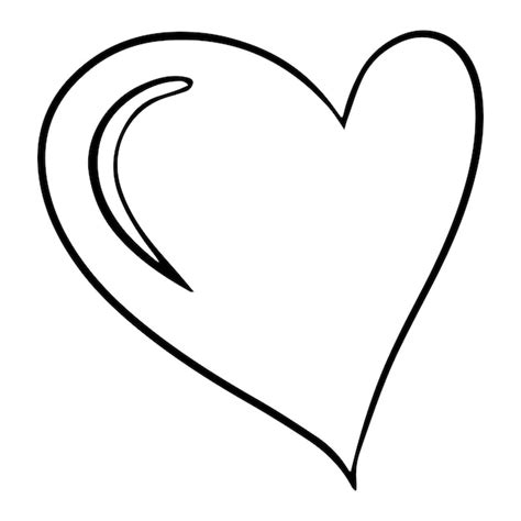 Premium Vector Heart Doodle Heart For St Valentine Sketch Heart