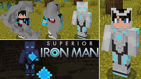 Superior Iron Man Addon Mcpe Mod De Iron Man Para Minecraft Pe Youtube