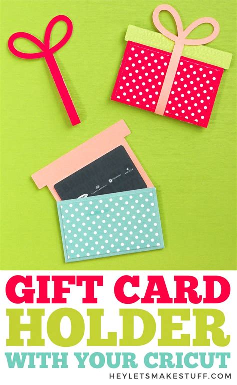 DIY Gift Card Holder with the Cricut - Hey, Let's Make Stuff