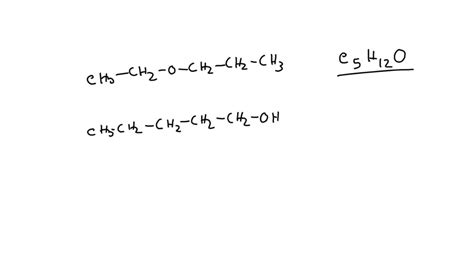 Solved The Two Compounds Shown Below Have The Same Molecular Formula