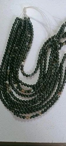 Black Round 6mm Sulemani Hakik Beeds For Jewelry At 130 Piece In Jaipur