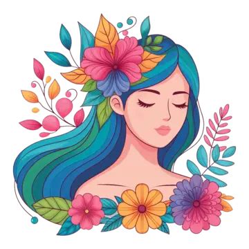 Flores En El Cabello Png Vectores Psd E Clipart Para Descarga