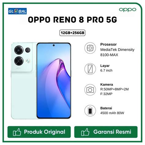 Jual Oppo Reno 8 Pro 5G Smartphone 12 256GB Garansi Resmi Shopee