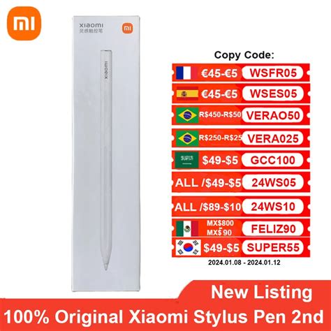 Xiaomi L Piz Ptico 2 Para Xiaomi Mi Pad 6 5 Pro Baja Latencia Dibujo