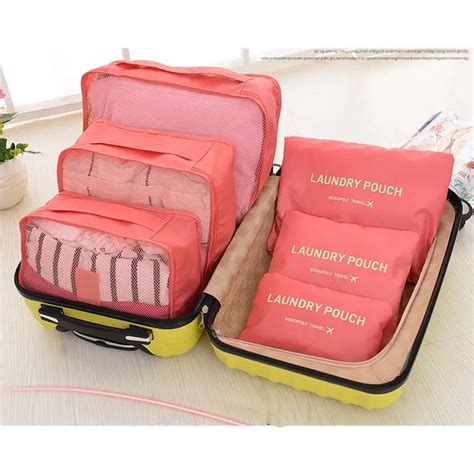 Packing Organizer For Travel Pack Bag Pcs A Set Waterproof Travelling