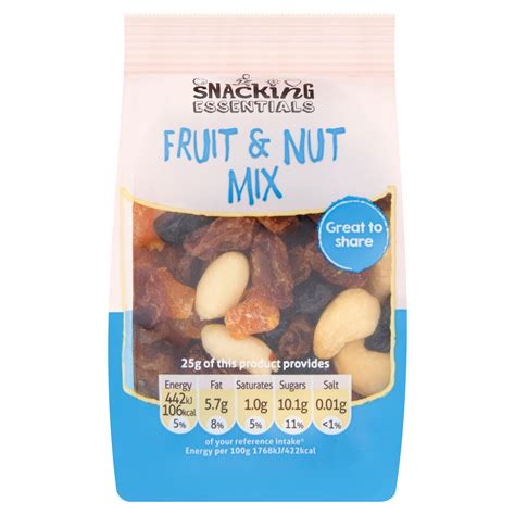 Snacking Essentials Fruit And Nut Mix 100g Nuts And Snacks Iceland Foods