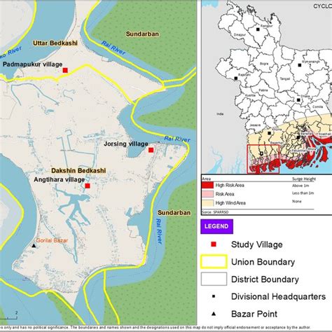 Map Of Study Site Koyra Upazila Khulna District In Bangladesh Left