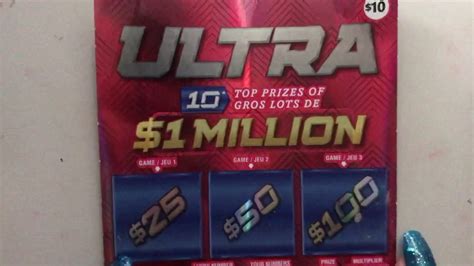 Ultra Instant Scratch Ticket Ontario Lottery And Gaming Olg Youtube