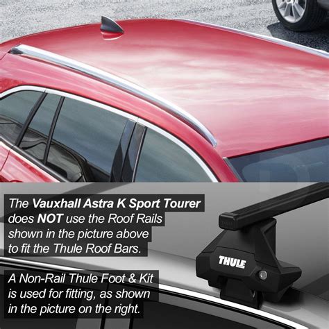 Thule Squarebar Roof Rack For Vauxhall Astra Tourer K