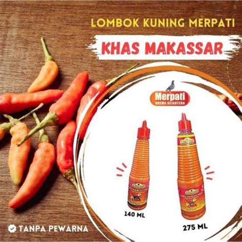 Jual Lombok Kuning Merpati Saos Sambal Kuning Lombok Kuning Simpati