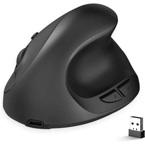 Souris Verticale Sans Fil Souris Sans Fil Ergonomique À 6 Touches Souris Optique 2 4 G Réduit