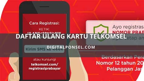 Cara Daftar Ulang Kartu Telkomsel