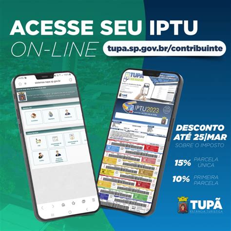 IPTU 2023 já está disponível no site da Prefeitura de Tupã Mais Tupã