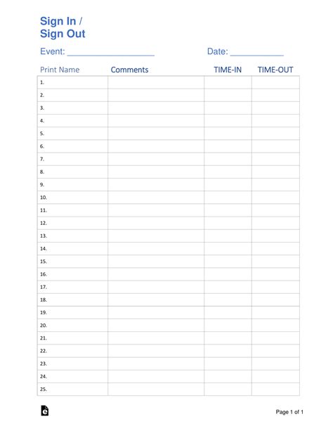 Paycheck Sign Off Sheet Template 3
