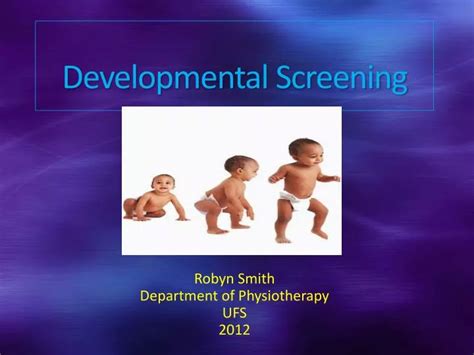 Ppt Developmental Screening Powerpoint Presentation Id5168921