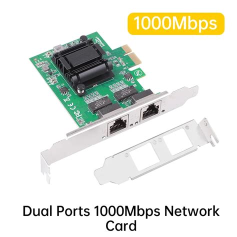 1gbps Network Card Pci Express Gigabit Network Adapter With 2 Ports Pci E Ethernet Card Rj45