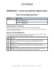 BSBMKG437 Task 2 Knowledge Questions V1 1221 Fillable Pdf BSBMKG437