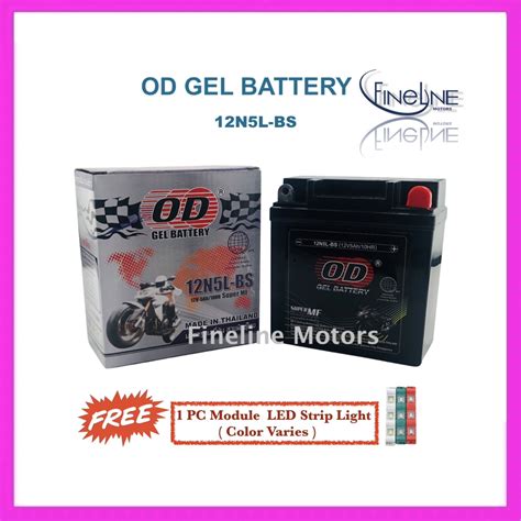 Original OD Gel Battery For Yamaha YTX 125 Maintenance Free Made In