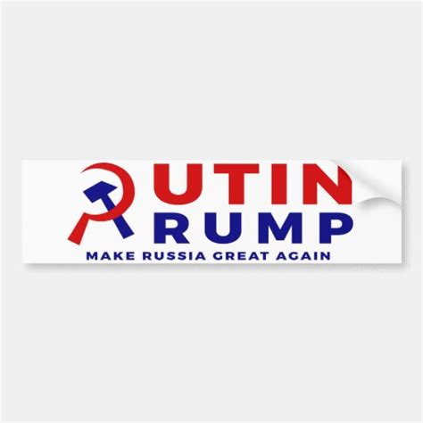 Putin/Trump Bumper Sticker | Zazzle