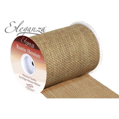 Eleganza Rustic Hessian Cut Edge Cm X M Natural