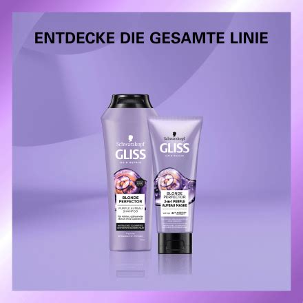 Schwarzkopf GLISS Haarkur Blonde Perfector 2 In 1 Purple Aufbau Maske