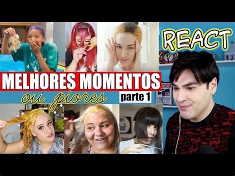 OS MELHORES E PIORES MOMENTOS DESCOLORINDO CABELO YouTube