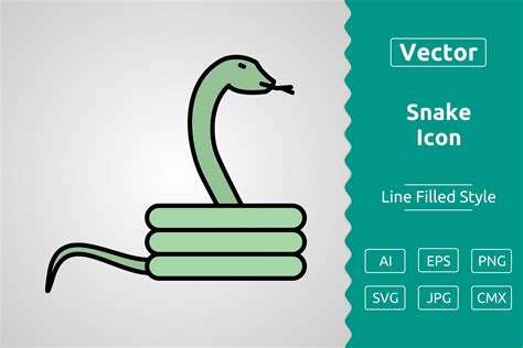 Vector Snake Filled Outline Icon Graphic by Muhammad Atiq · Creative ...