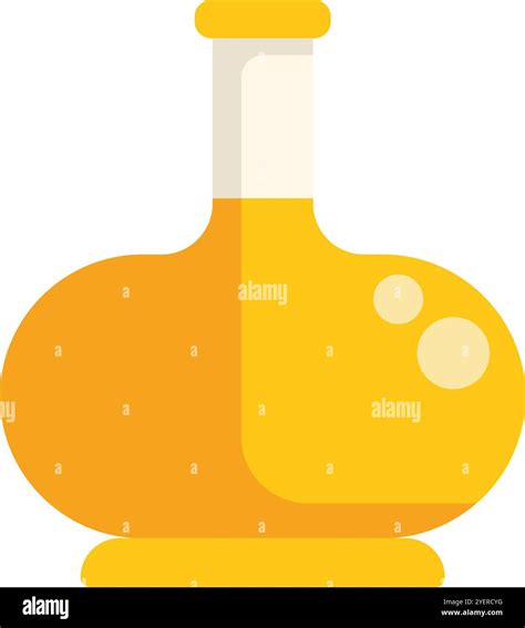 Round Bottom Flask Bubbling With Yellow Liquid Likely Depicting A