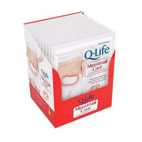 Jual Q LIFE Menstrual Care Plester Pereda Nyeri Haid 12 Jam 1 Plester